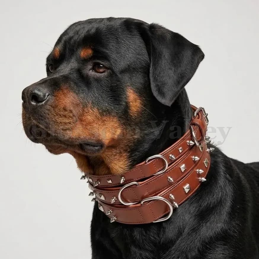 Dog Collar with Stud — image 2 of 2