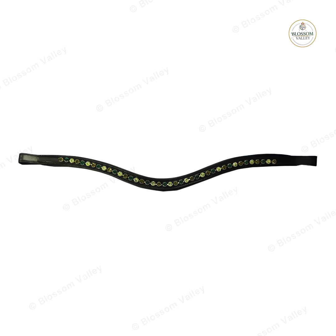 Green Gold Crystal Browband