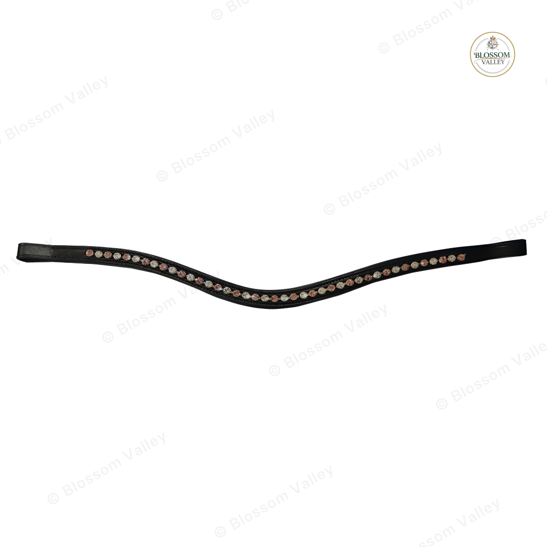 Rose Silver Crystal Browband