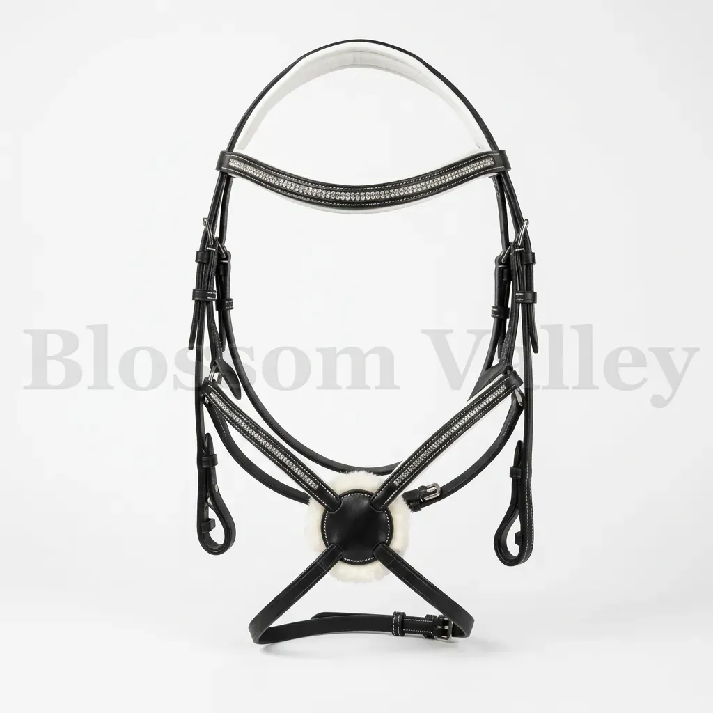 Mexican Bridle with sheep skin — image 1 of 2