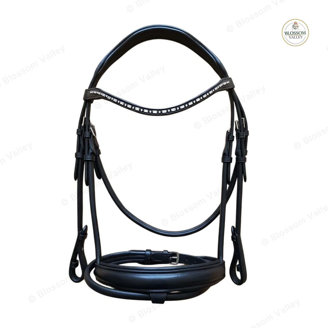 Crystal Flash Snaffle Bridle