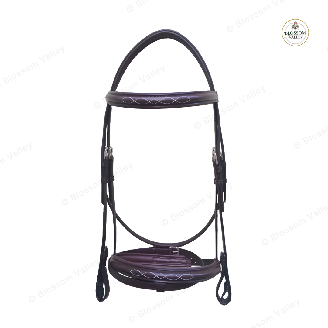 Fancy Stitch Jump Snaffle Bridle