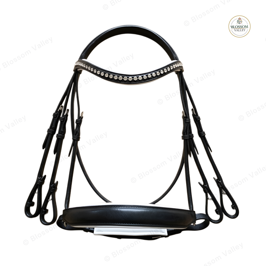 Crystal Browband Weymouth Bridle