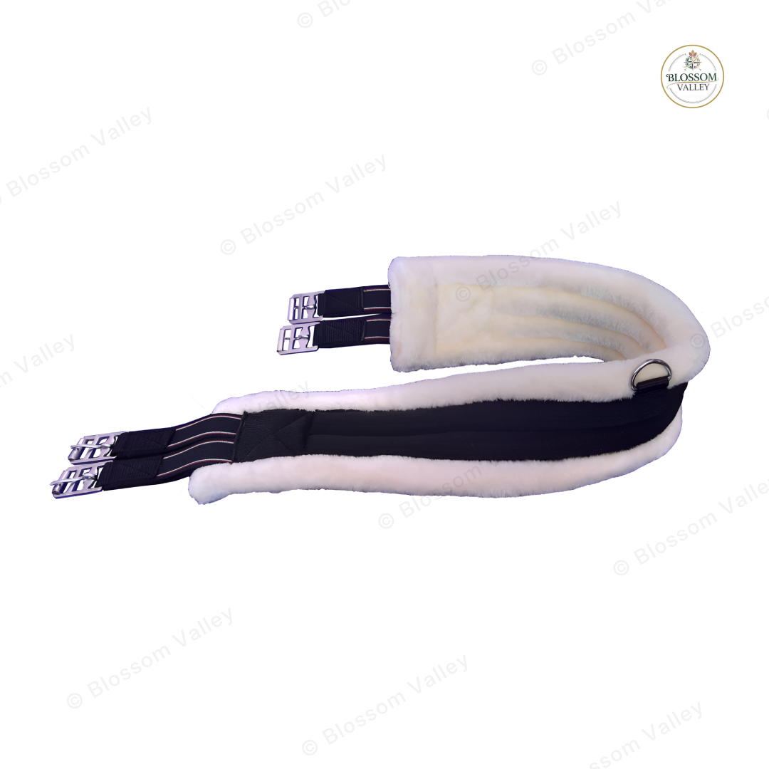Contoured Double Elastic Fur Girth