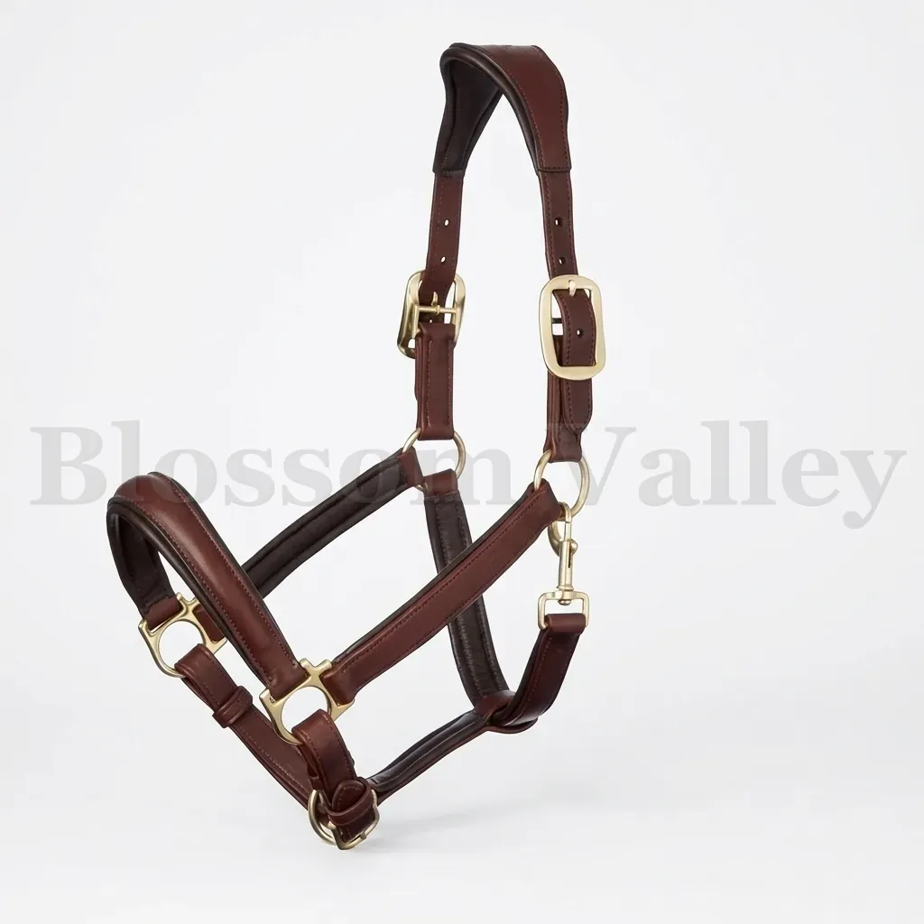 Soft Curved Leather Halter — image 2 of 4