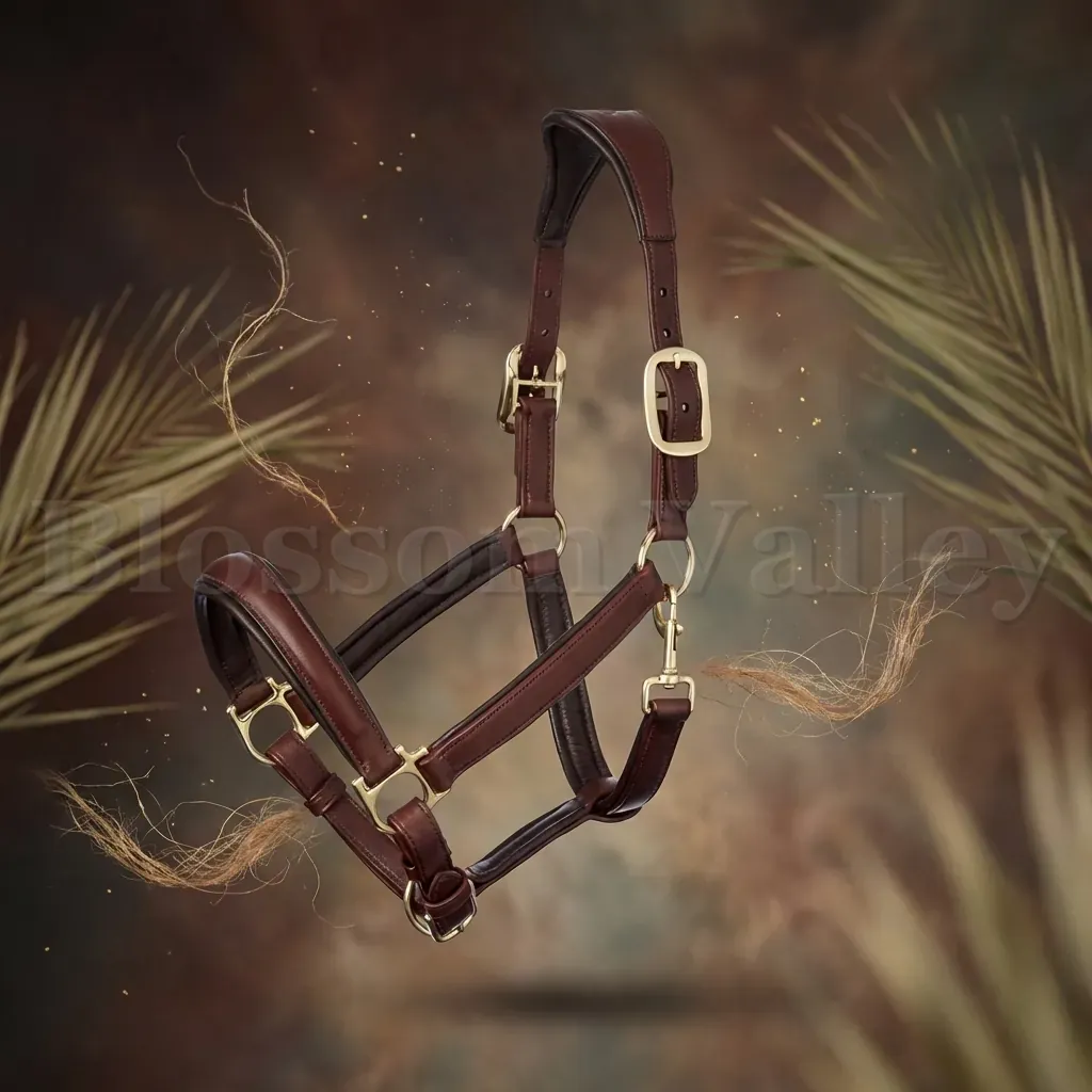 Soft Curved Leather Halter — image 3 of 4