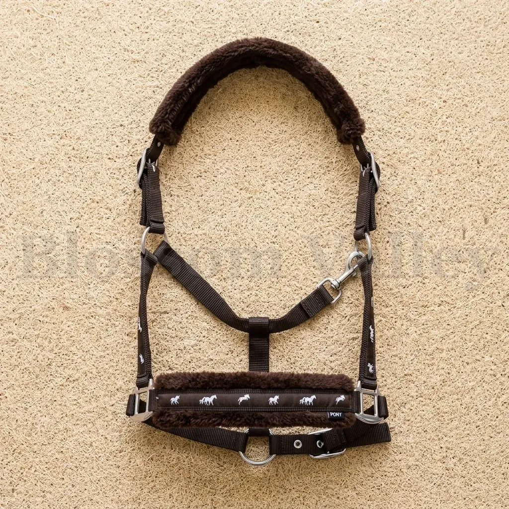 P.P. Fur Halter with Horse logo — image 1 of 4