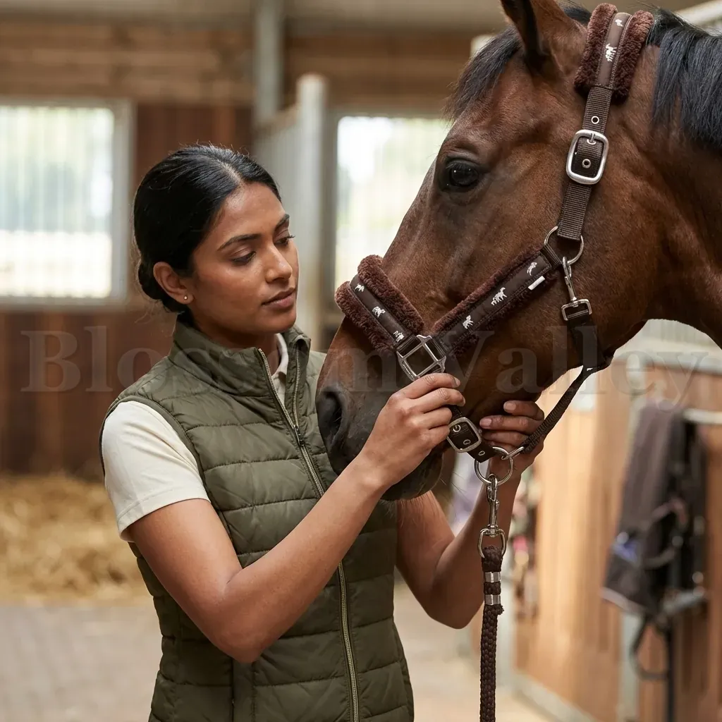 P.P. Fur Halter with Horse logo — image 3 of 4