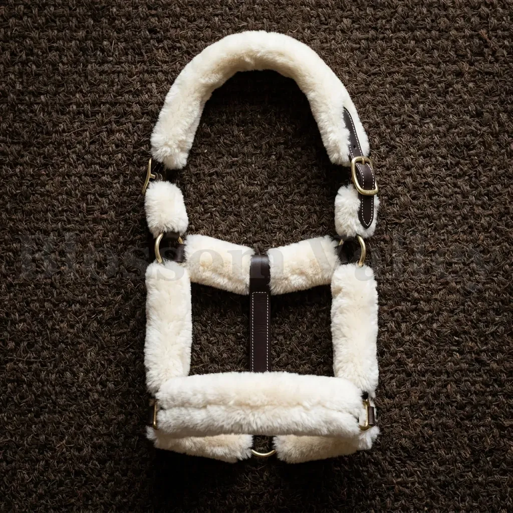Leather Fur Halter — image 1 of 4