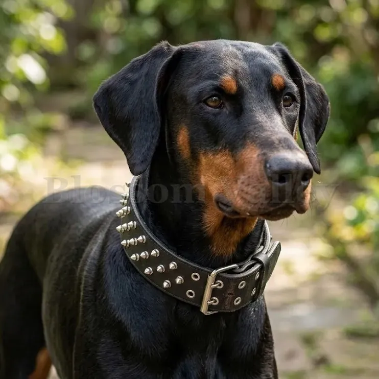 Dog Collar with Stud — image 2 of 2