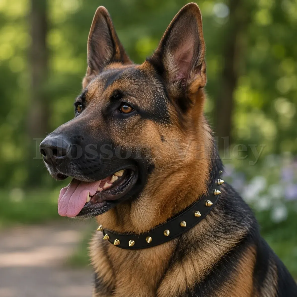 Dog Collar with Single Line Stud — image 2 of 2
