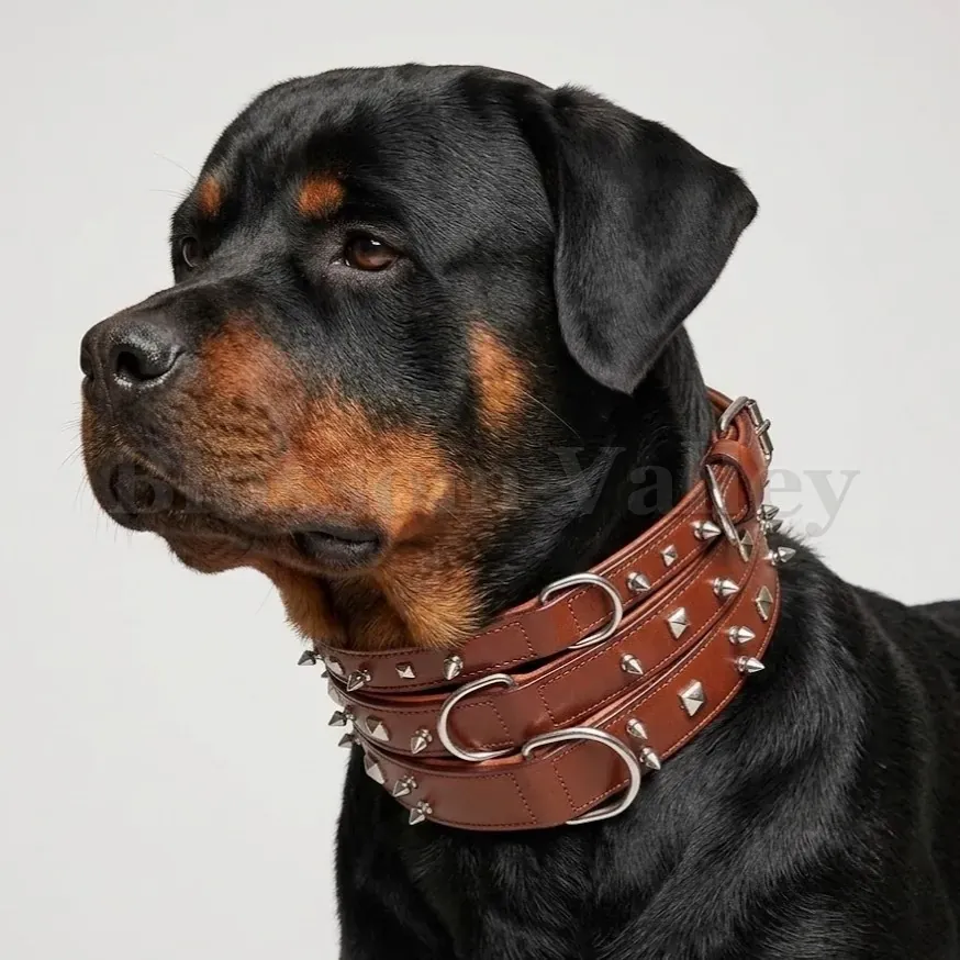 Dog Collar with Stud — image 2 of 2