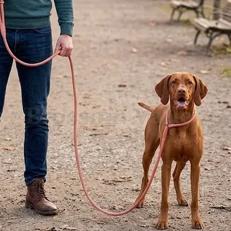 Round Leather Retriever Lead — image 2 of 2